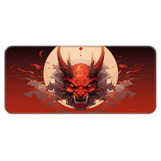 Oni Mask - Red - E-XL Mousepad