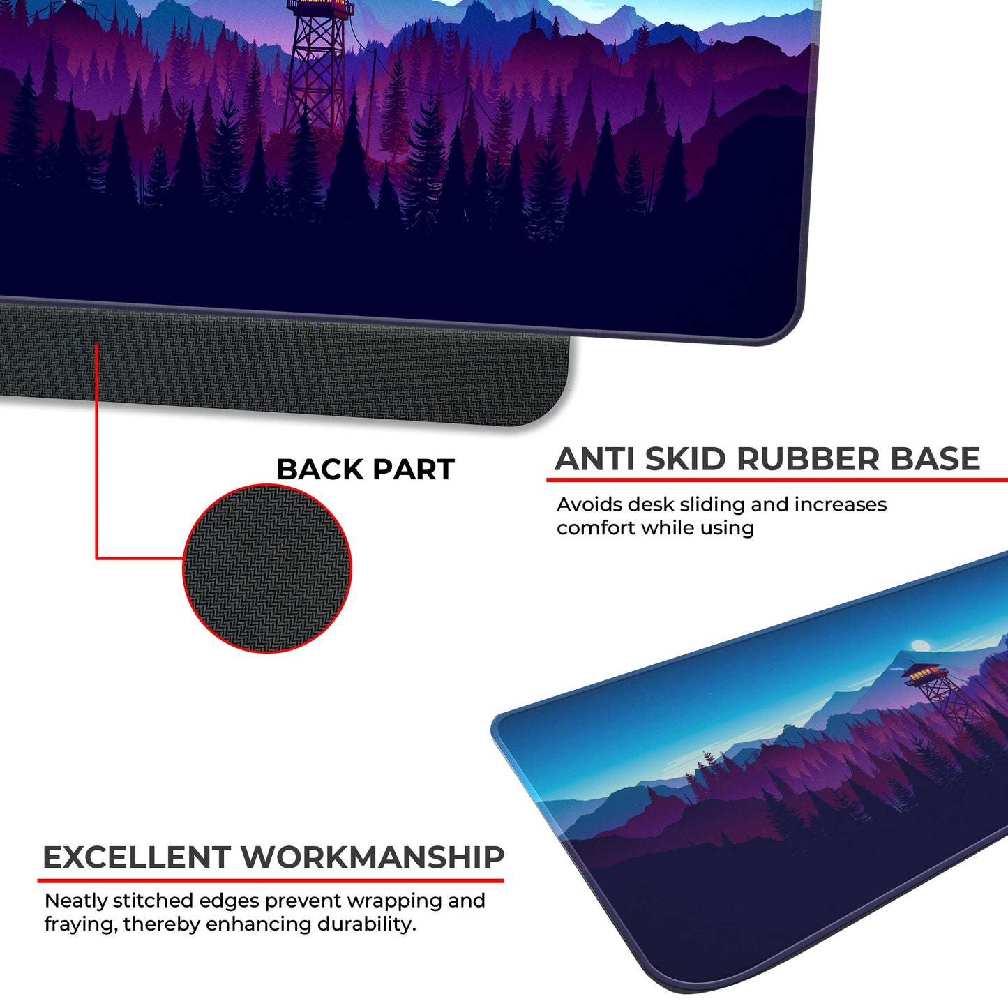 Mountains Abstract - XL Mousepad