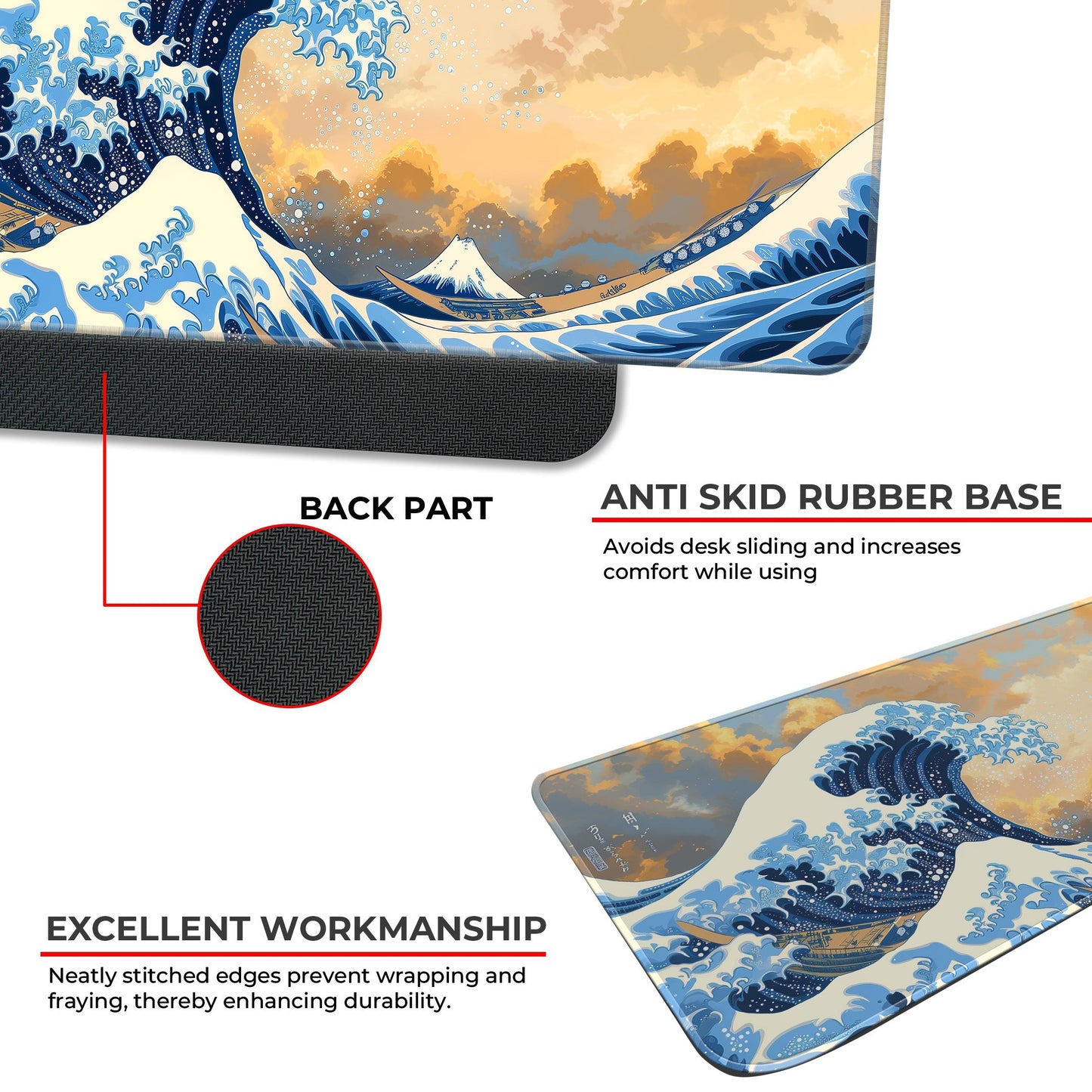 Sea Waves Abstract - E-XL Mousepad