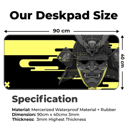 Cyber Oni - Yellow - XXL Mousepad