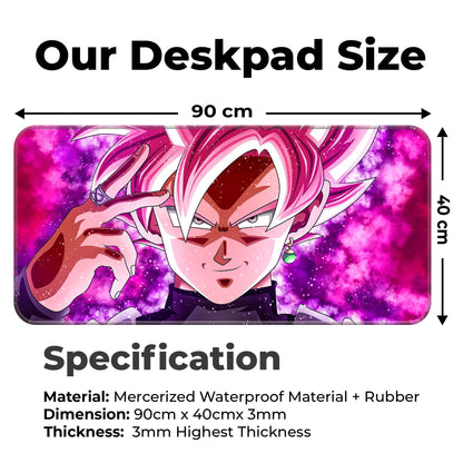 DBZ - Goku Black - SSJ Rose - XXL Mousepad