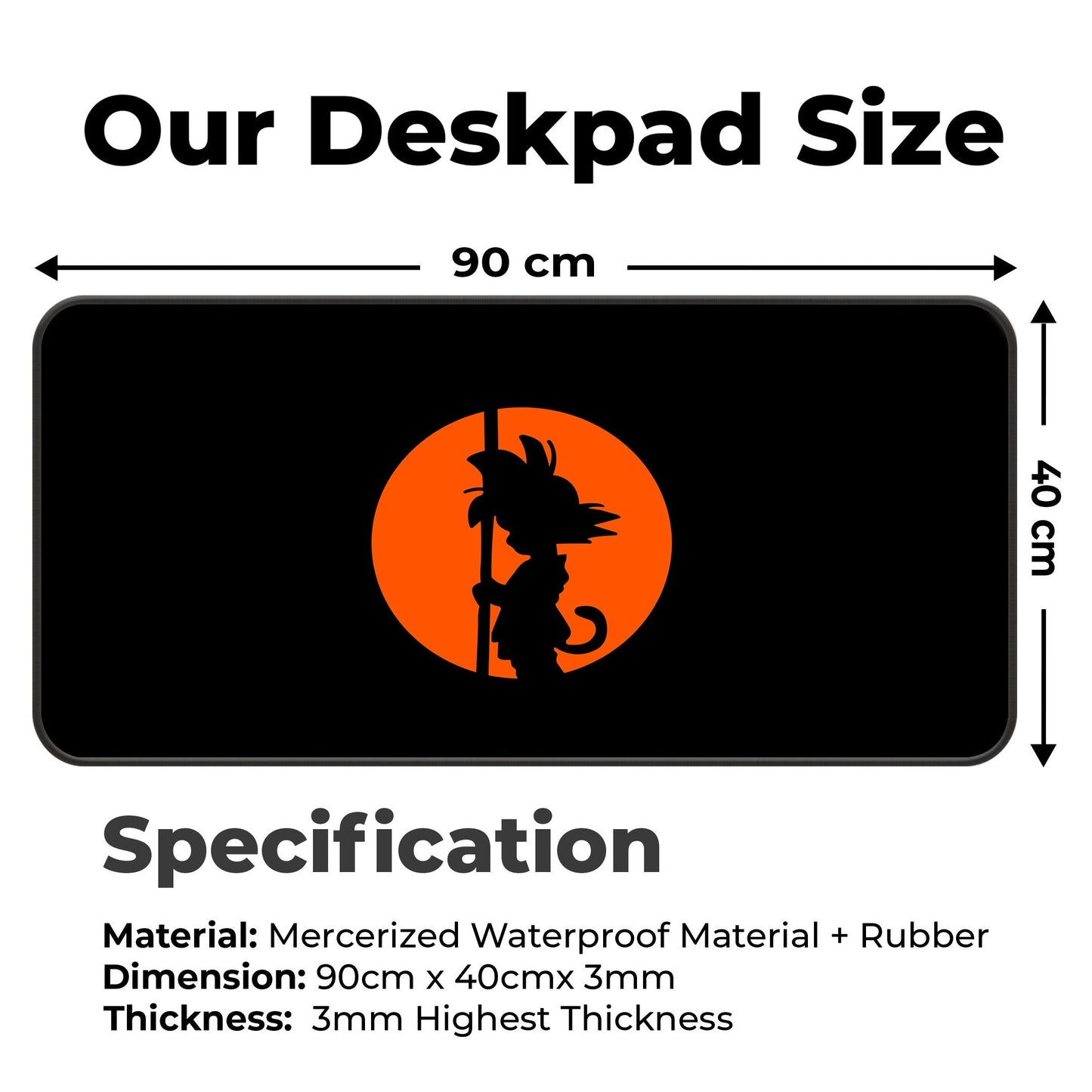 DBZ - Goku Kid - XXL Mousepad