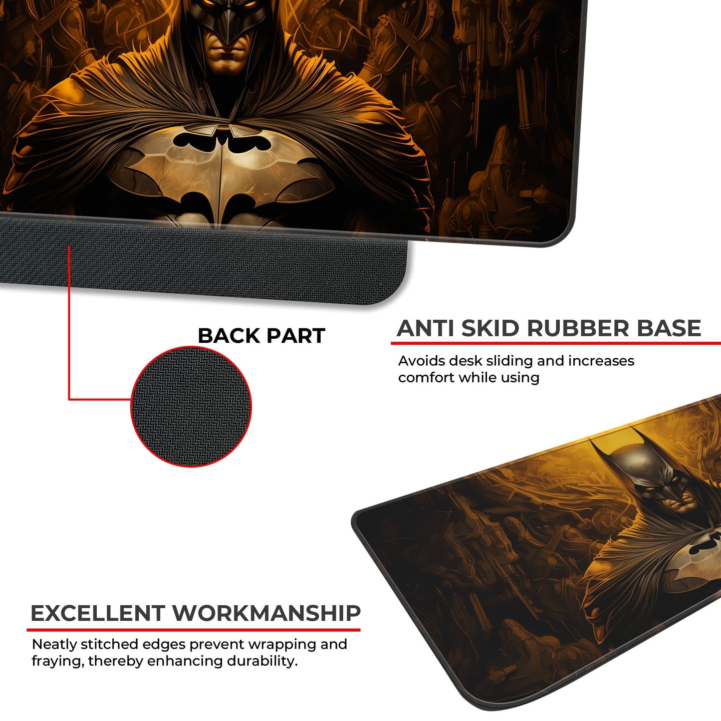 Golden Batman - XXL Mousepad