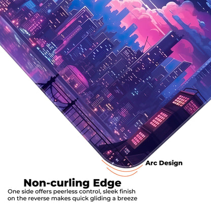 Midnight City Abstract - XXL Mousepad