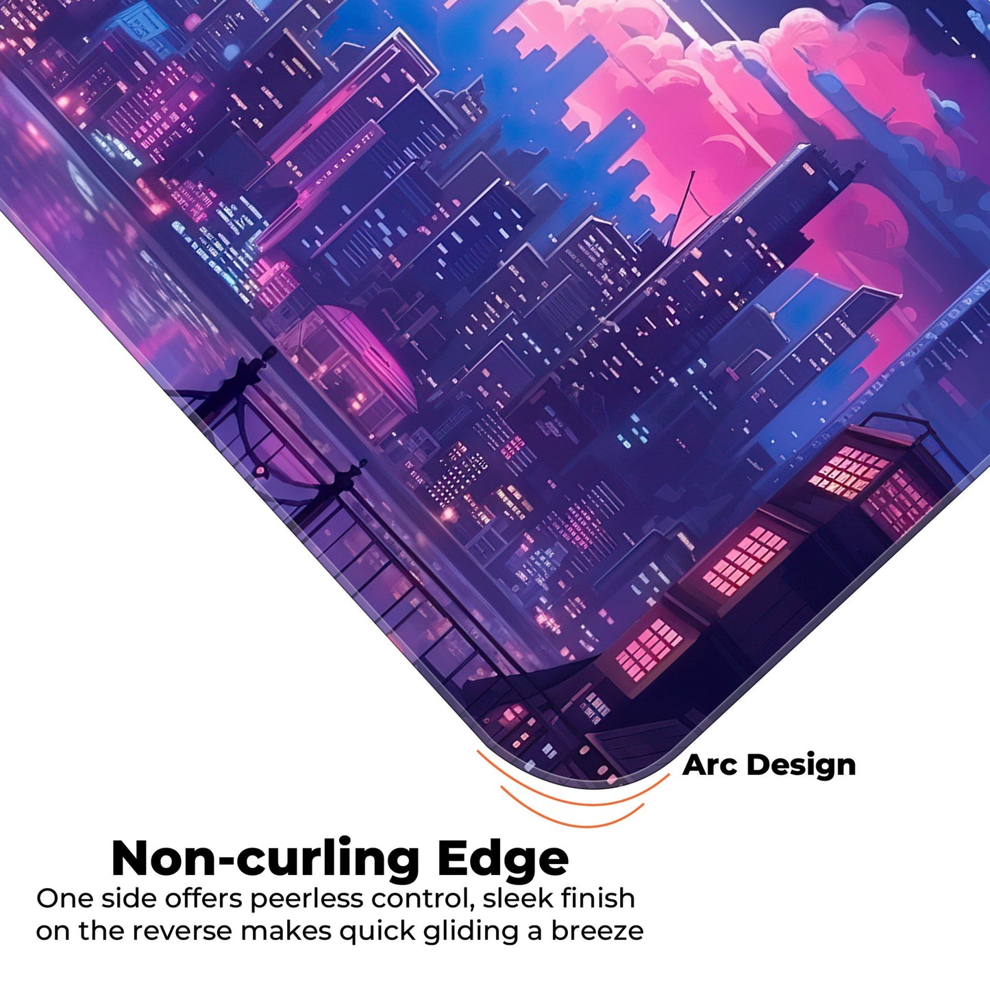 Midnight City Abstract - XL Mousepad