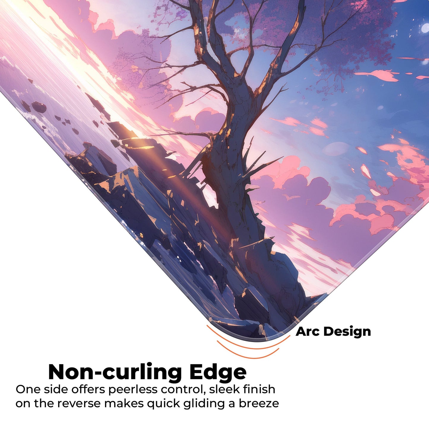 Sakura Sunset Abstract - XL Mousepad