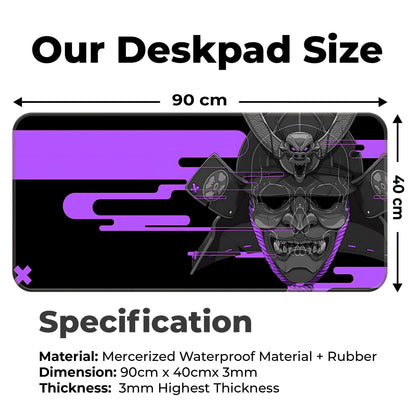 Cyber Oni - Purple - XXL Mousepad