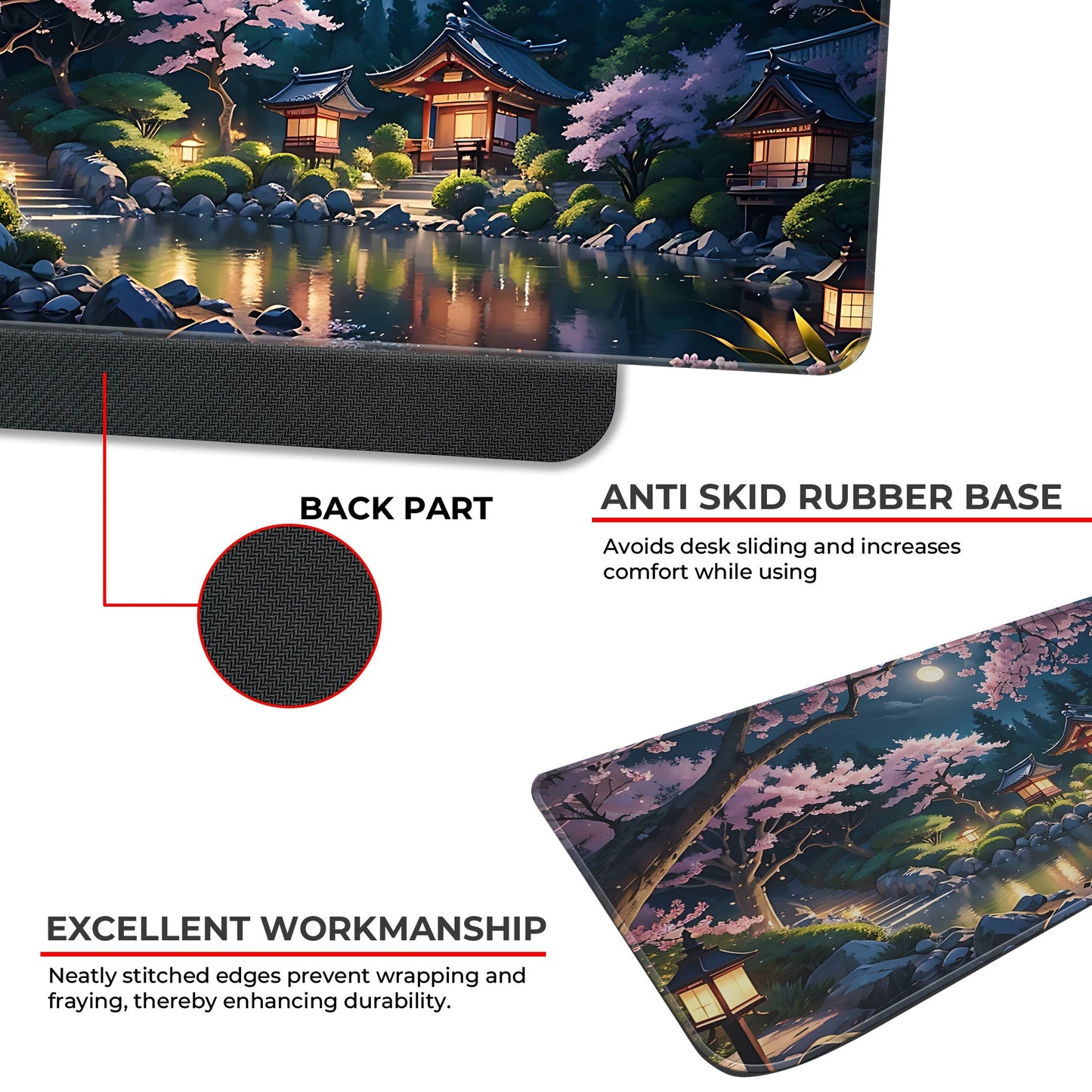 Japanese Festive Night - XXL Mousepad