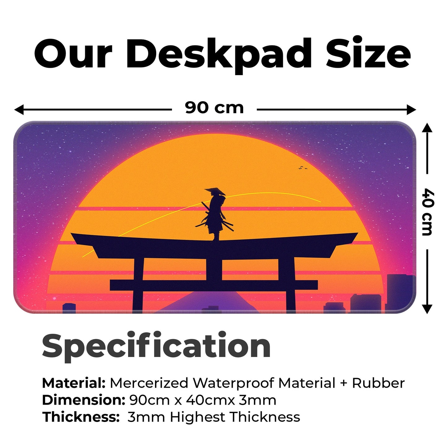 Tori Gate Abstract - XXL Mousepad