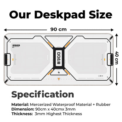 Dope Pattern - White - XXL Mousepad