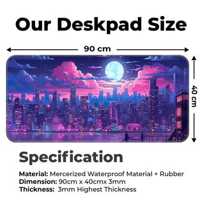 Midnight City Abstract - XXL Mousepad