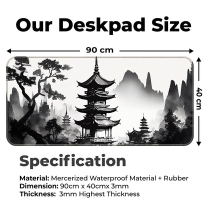 Japanese Zen Temple - XXL Mousepad