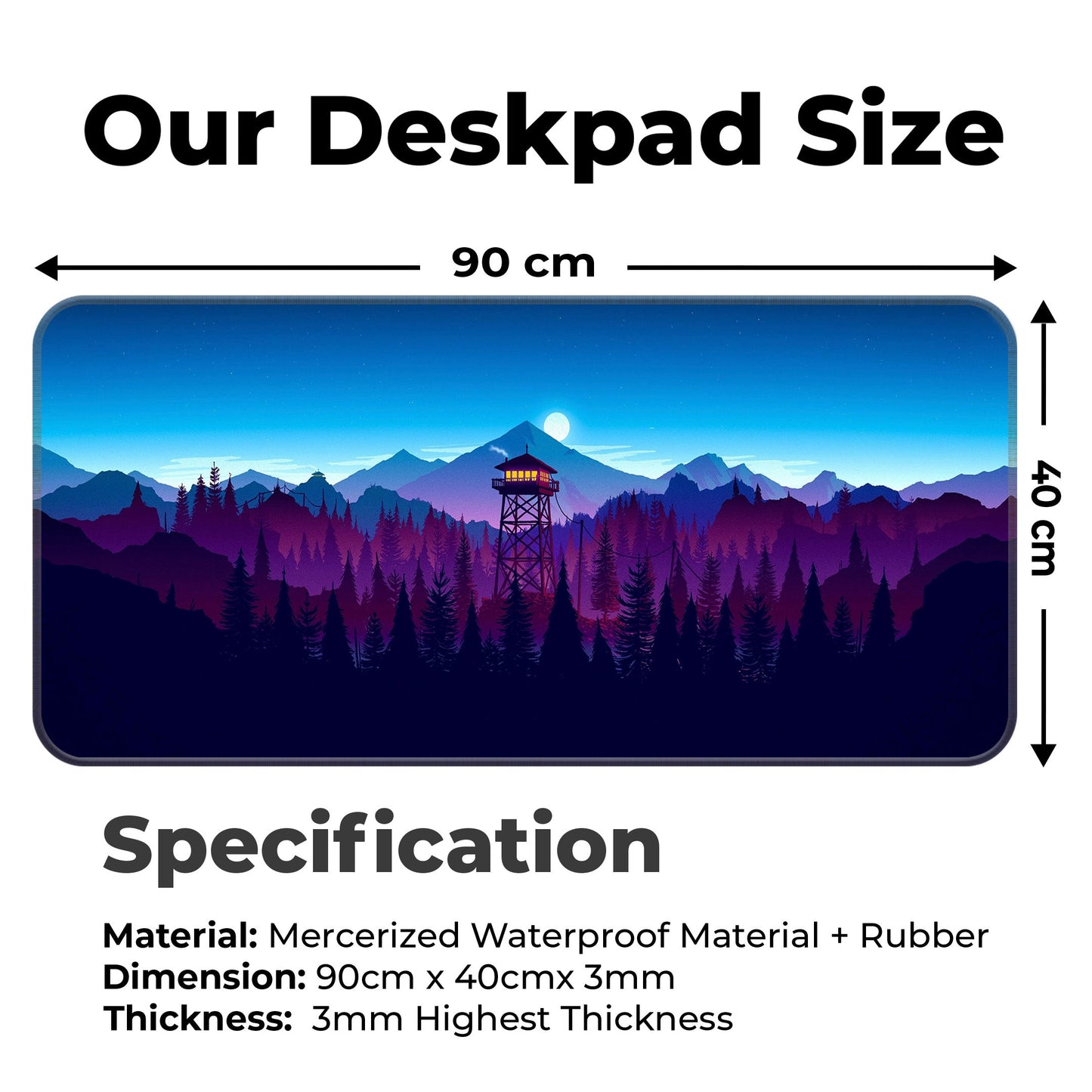 Mountains Abstract - XXL Mousepad