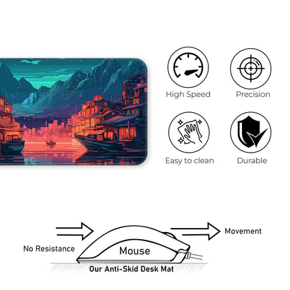 River Night City - E-XL Mousepad