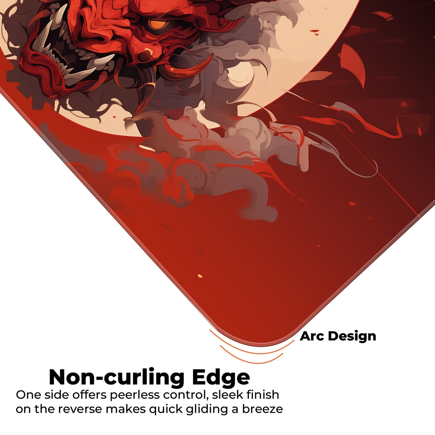 Oni Mask - Red - E-XL Mousepad