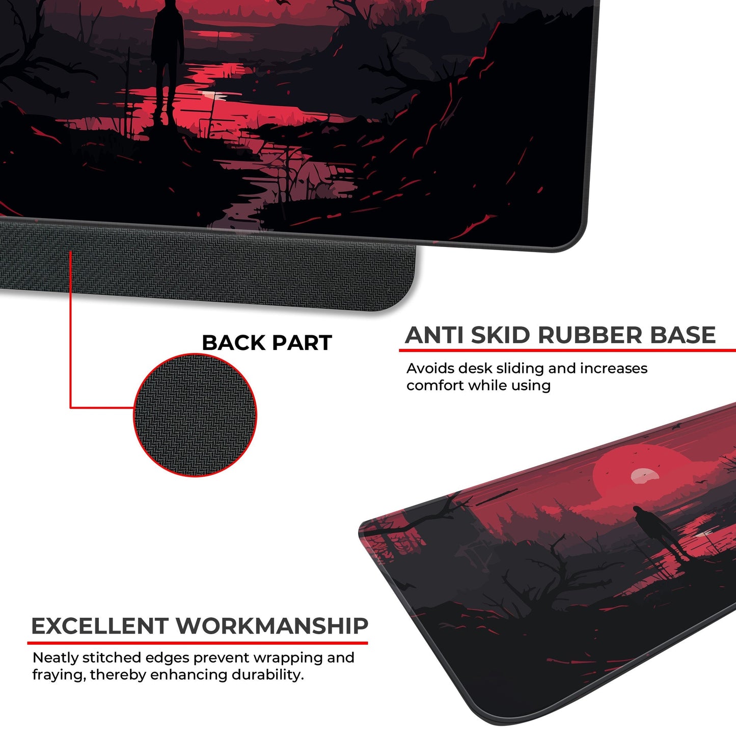 Red Landscape - XL Mousepad