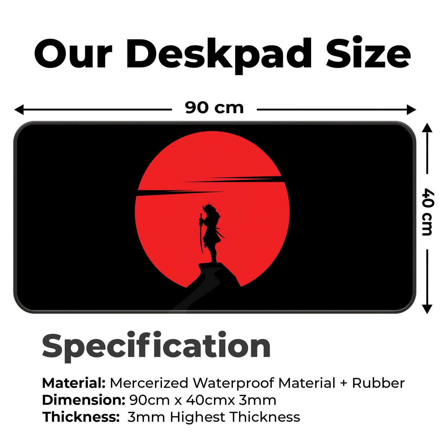 Red Ninja - XXL Mousepad