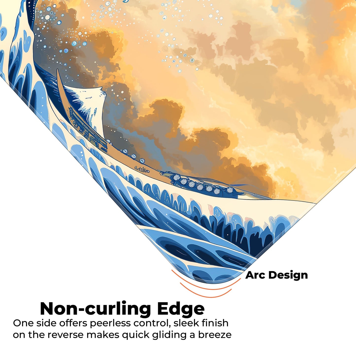 Sea Waves Abstract - XL Mousepad
