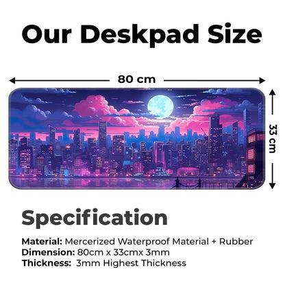 Midnight City Abstract - E-XL Mousepad