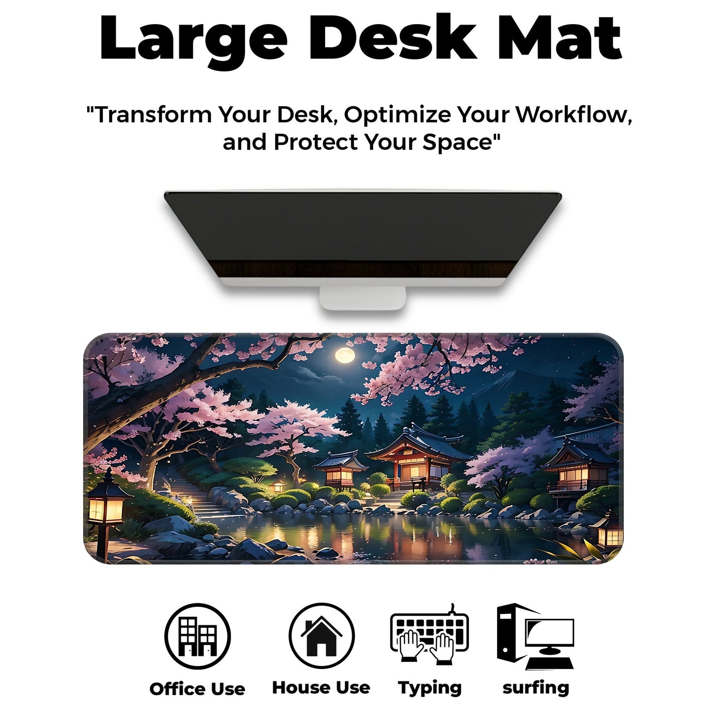 Japanese Festive Night - XXL Mousepad
