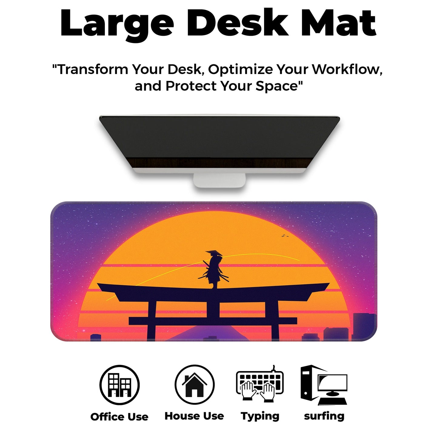 Tori Gate Abstract - E-XL Mousepad