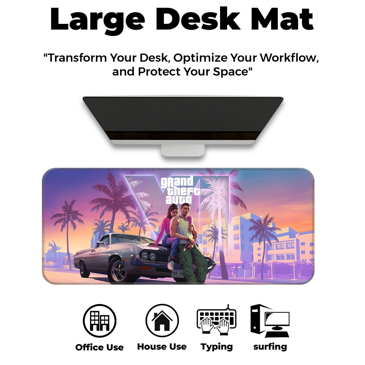 GTA VI - III - XL Mousepad