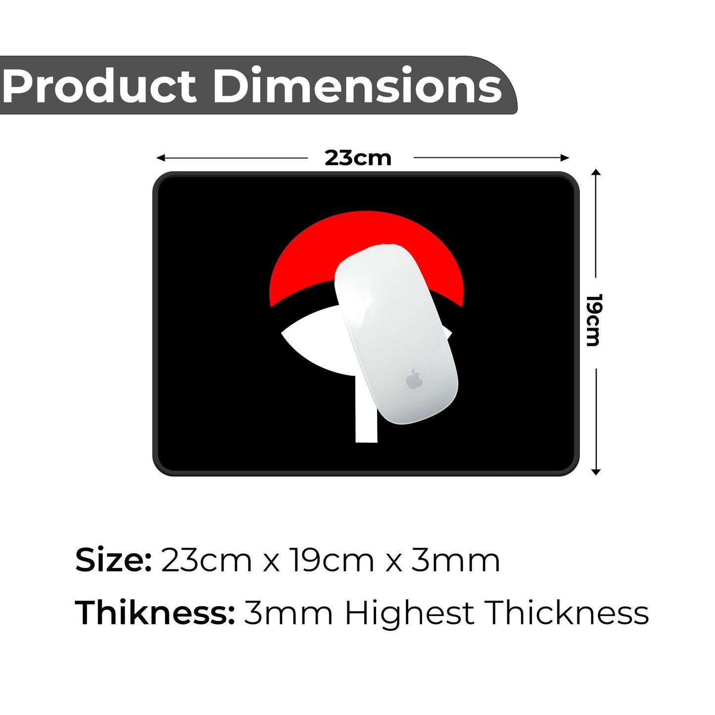 Uchiha Clan Crest - S Size Mousepad