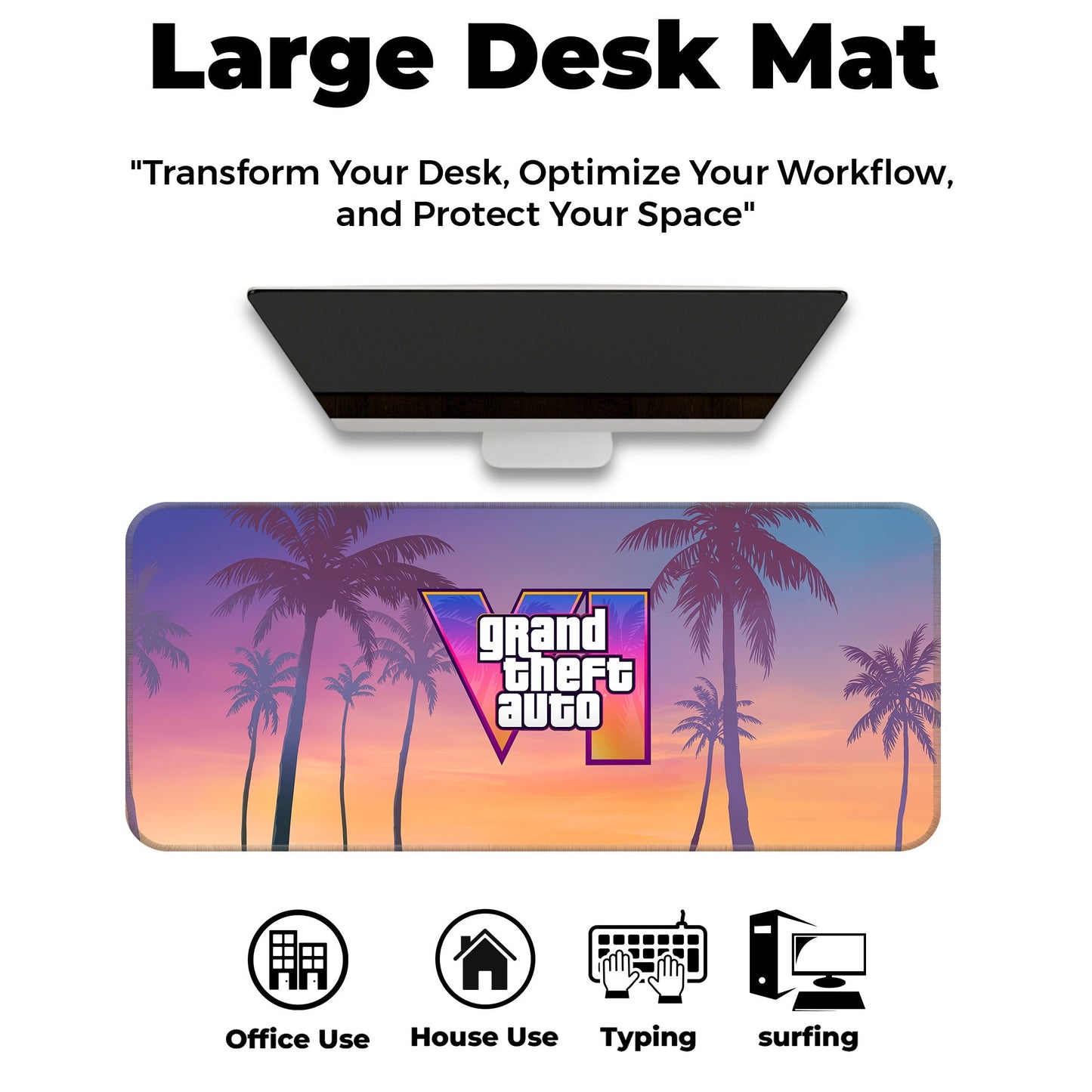 GTA VI - II - XXL Mousepad