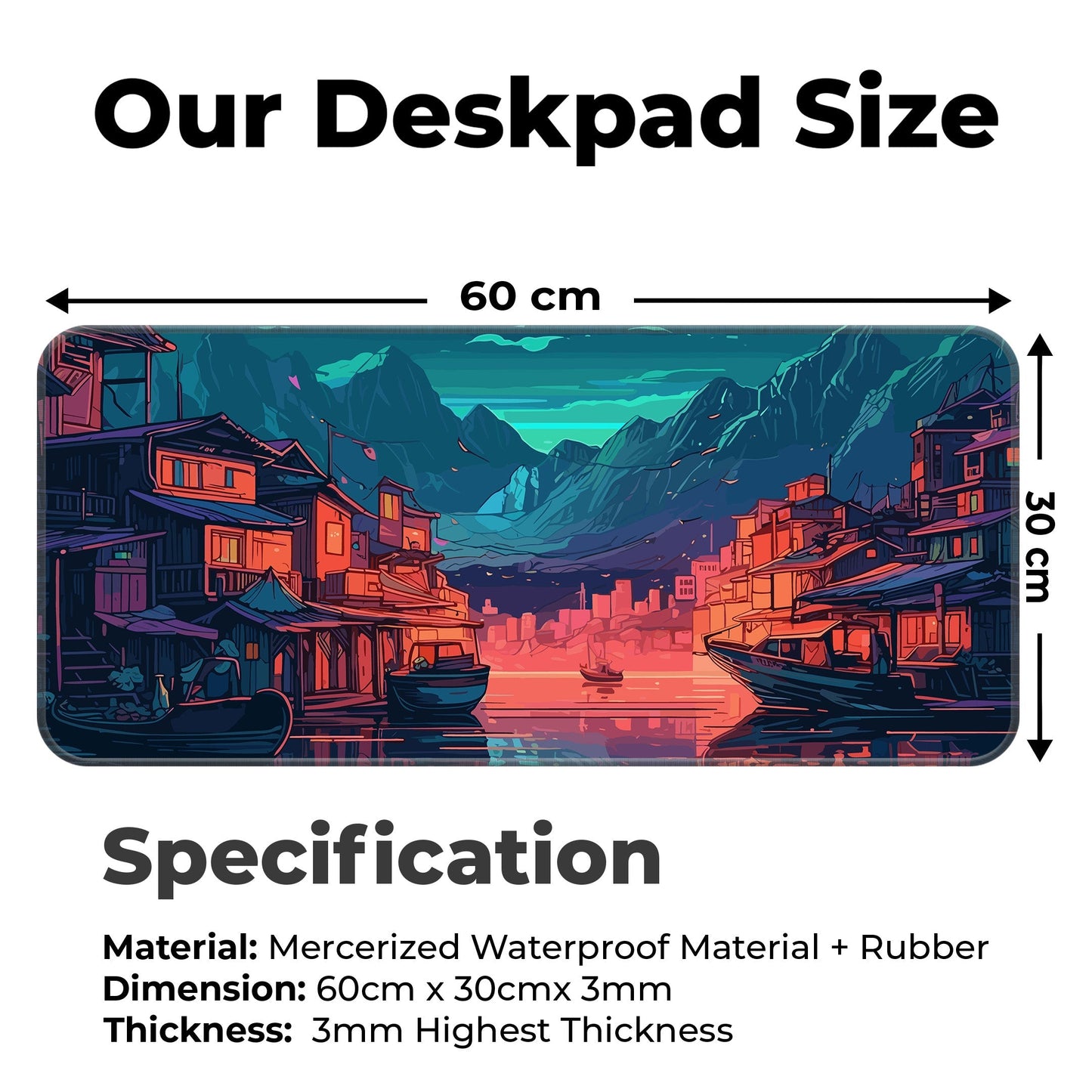 River Night City - XL Mousepad