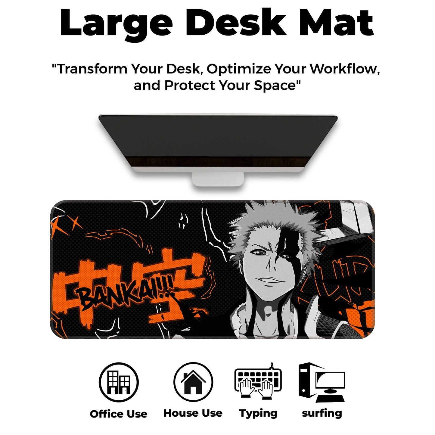 Ichigo Kurosaki - E-XL Mousepad