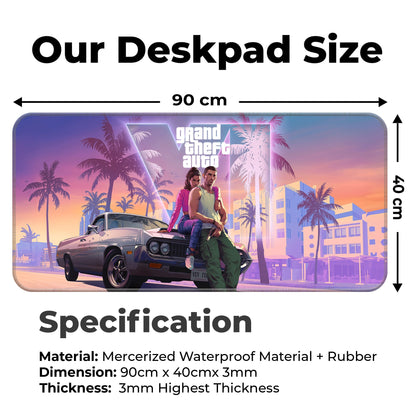 GTA VI - III - XXL Mousepad