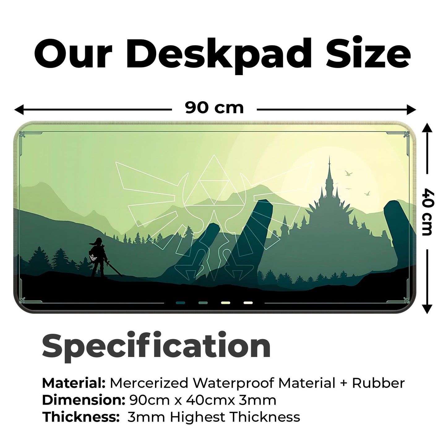 Zen Forest - Green - XXL Mousepad
