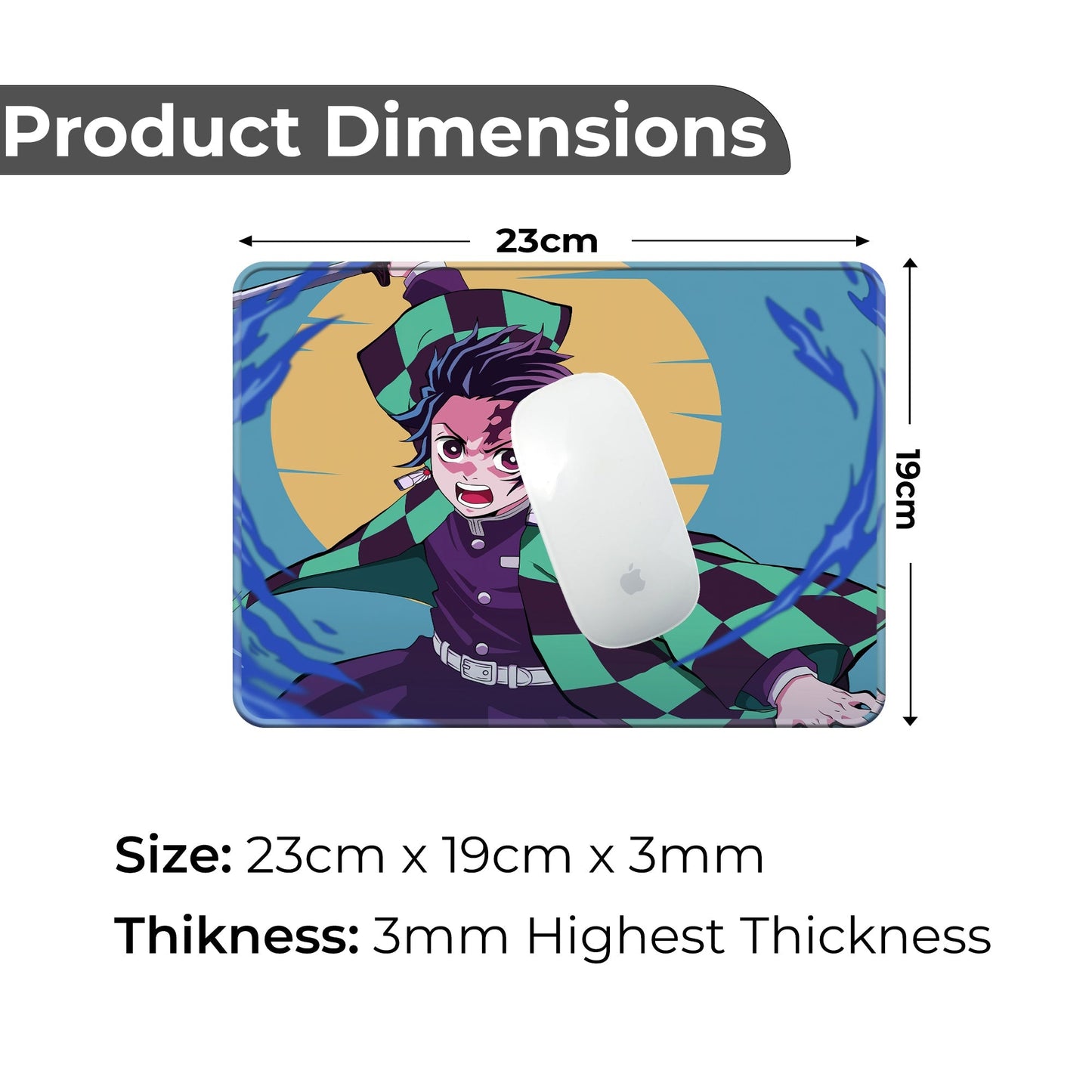 Tanjiro Kamado - S Size Mousepad