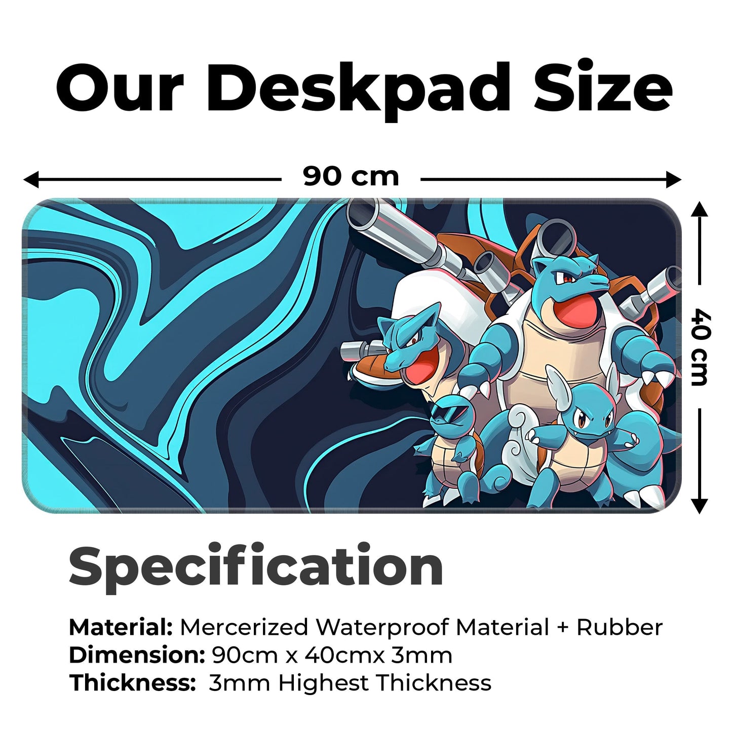 Squirtle Family - XXL Mousepad