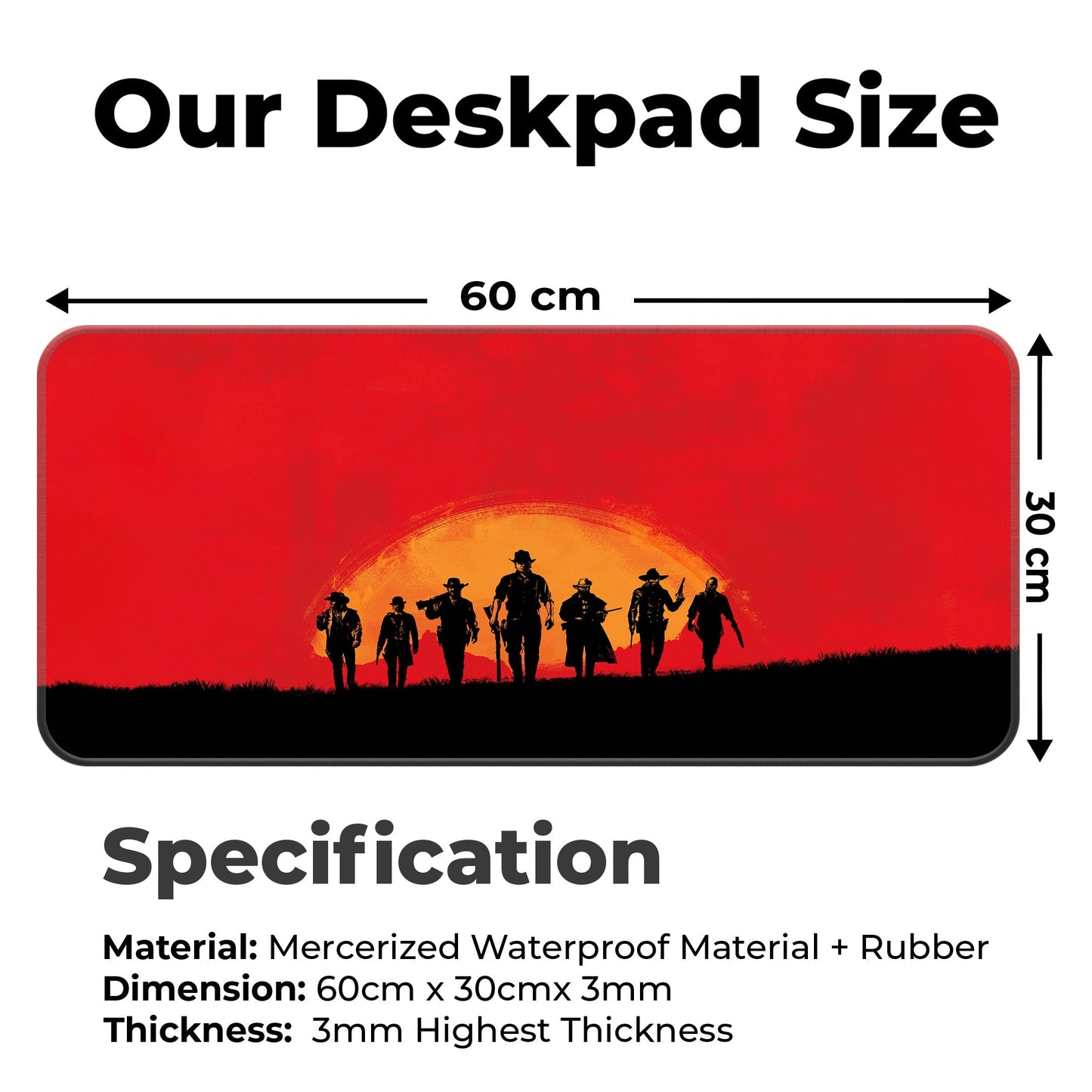 Red Dead Redemption II - XL Mousepad