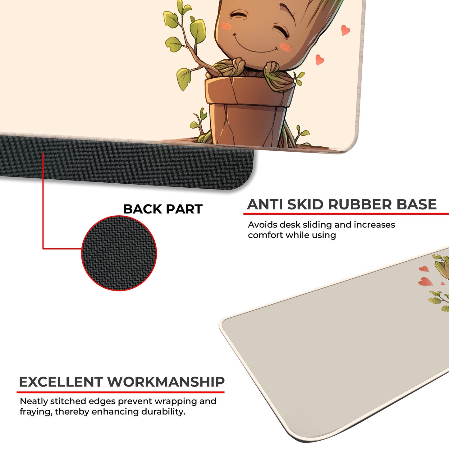 Cute Groot - XL Mousepad