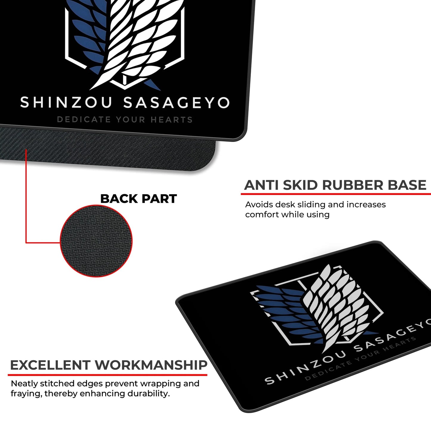 AOT - Survery Corps - S Size Mousepad