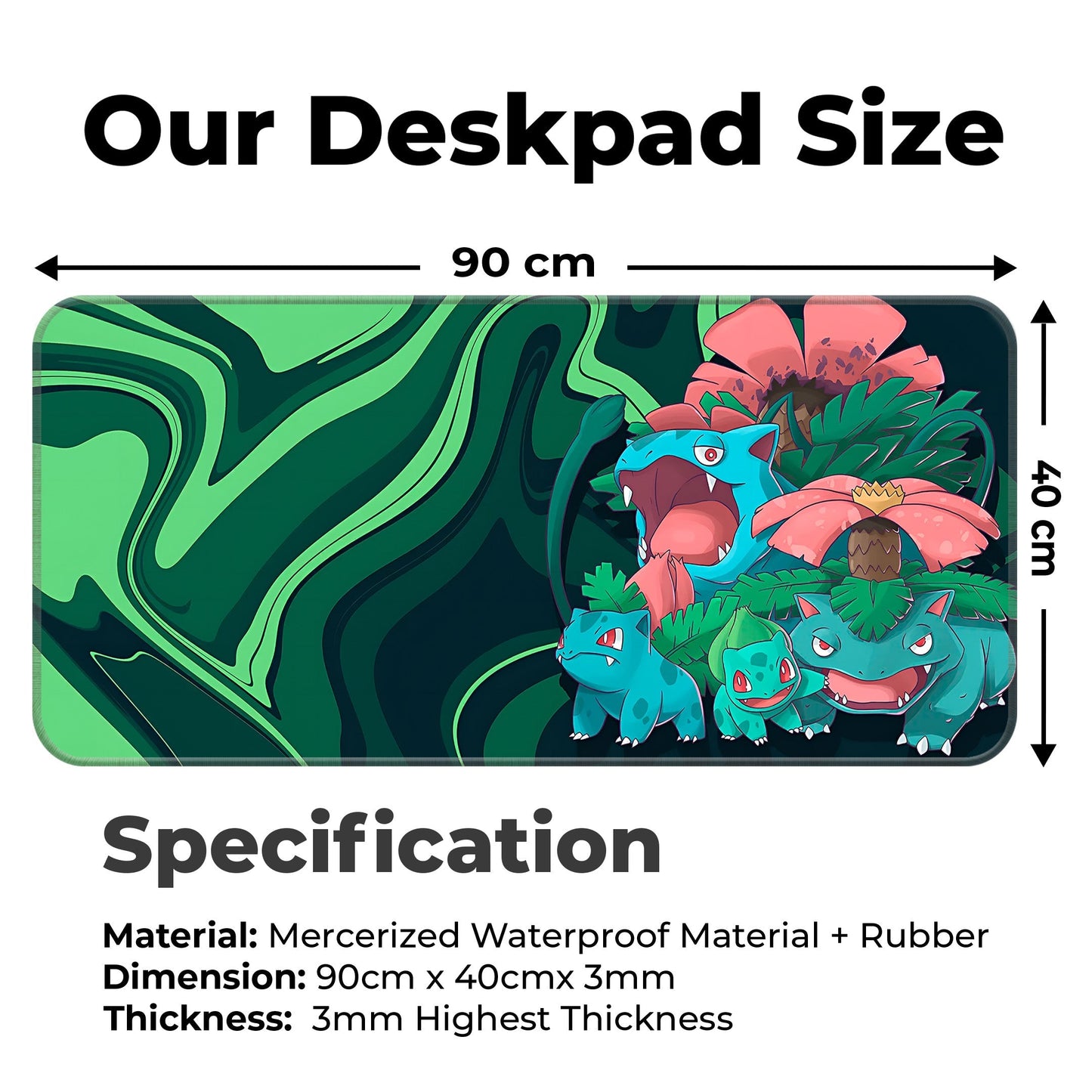 Bulbasaur Family - XXL Mousepad