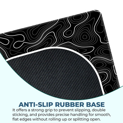 Black Topography - S Size Mousepad