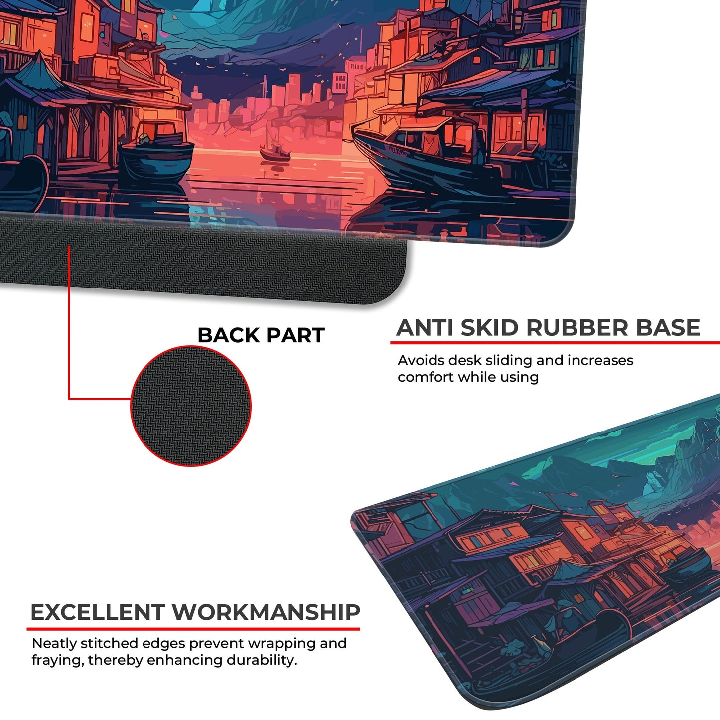 River Night City - E-XL Mousepad