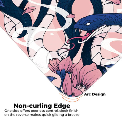 Sakura Snakes - Blue - XXL Mousepad