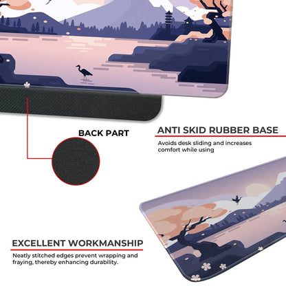Mountains Art - Lavender - XXL Mousepad