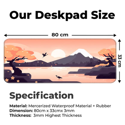 Mountains Art - Orange - E-XL Mousepad