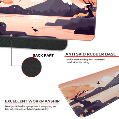 Mountains Art - Orange - XXL Mousepad
