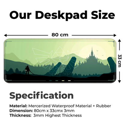 Zen Forest - Green - E-XL Mousepad