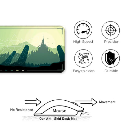 Zen Forest - Green - XL Mousepad