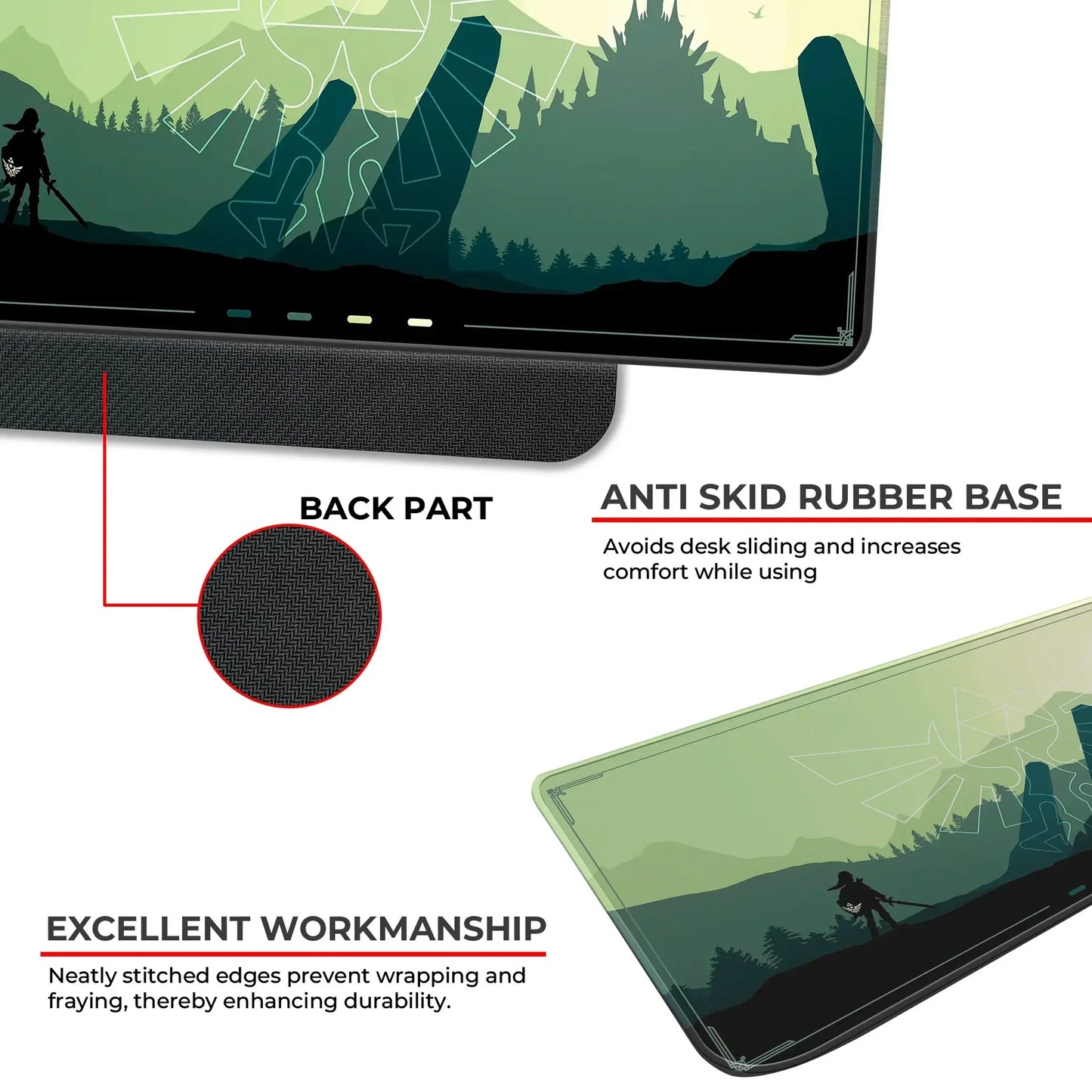 Zen Forest - Green - XL Mousepad