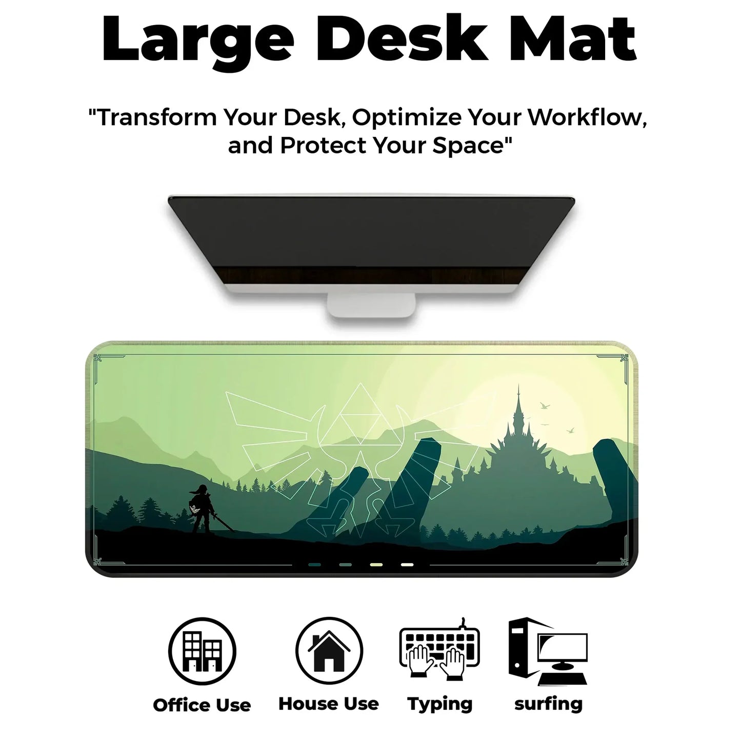 Zen Forest - Green - XL Mousepad