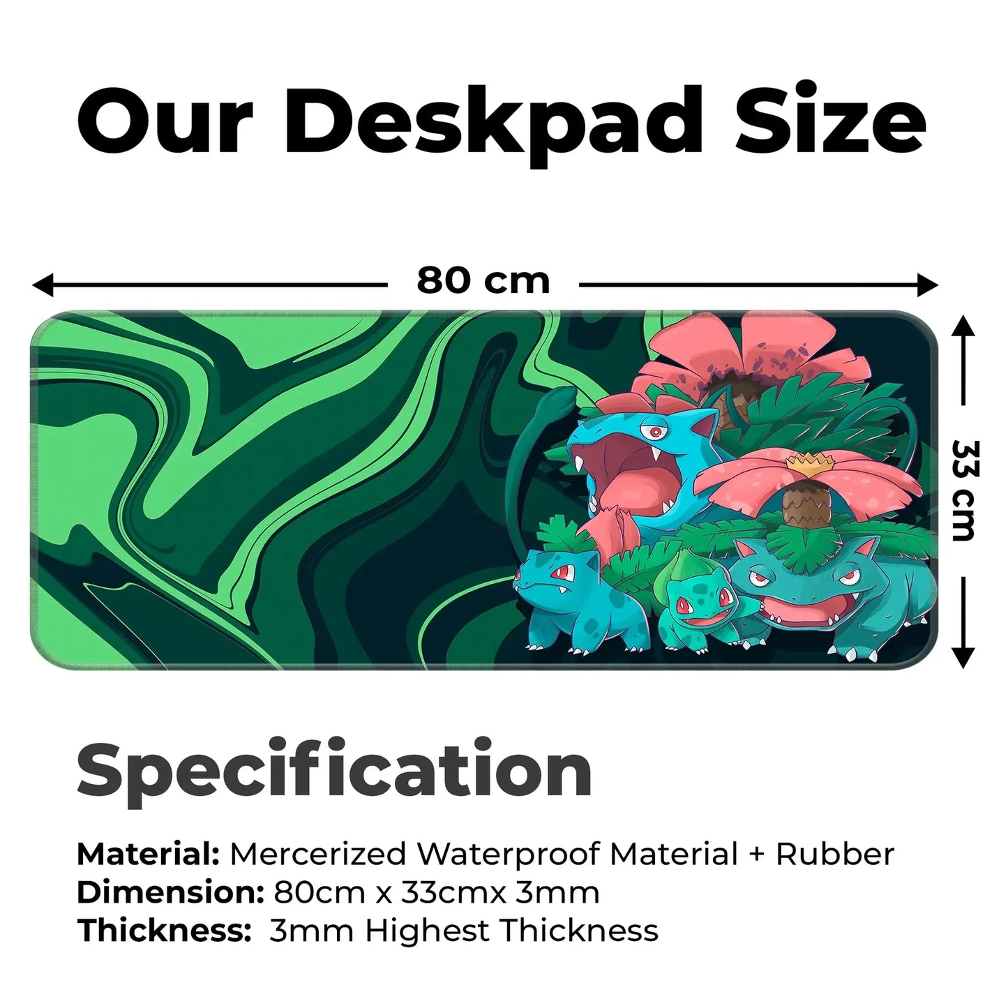 Bulbasaur Family - E-XL Mousepad