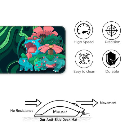 Bulbasaur Family - E-XL Mousepad